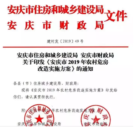 安慶市：2019年農(nóng)村危房改造實施方案公布，重建房屋補助戶均2萬元