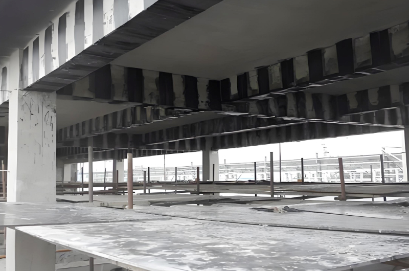 碳纖維加固后膩?zhàn)硬徽? width=