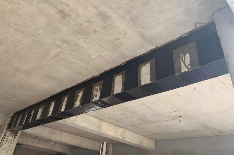 梁開(kāi)裂碳纖維加固處理方案