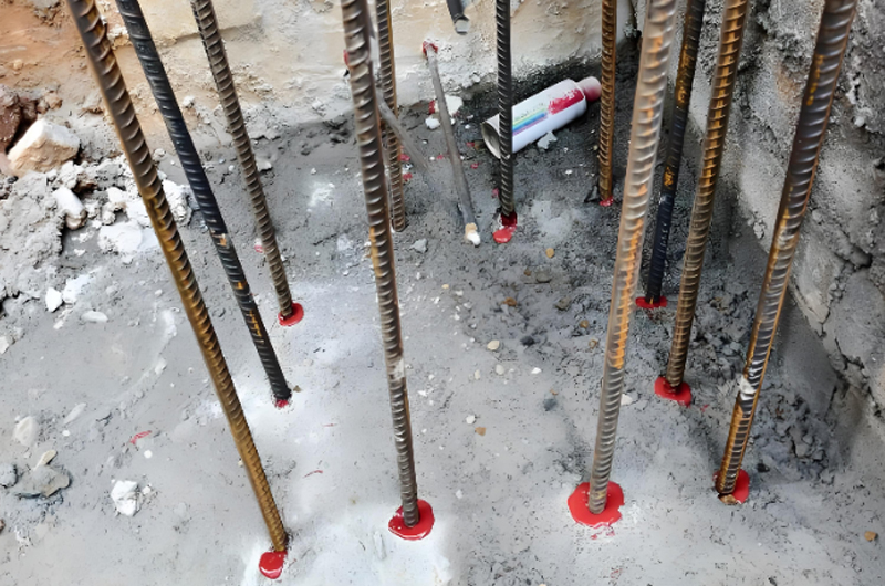 植筋加固施工工藝流程